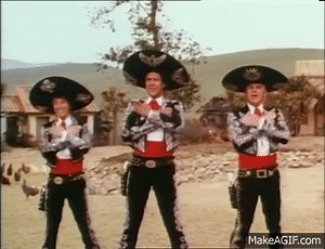 The Three Amigos Salute on Make a GIF