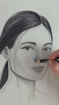 How to Draw the portrait- Step By Step Tutorial #howtodraw #pencildrawing #portraittutorial #asmr