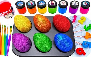 6个惊喜蛋变出史莱姆、蜘蛛侠、小猪佩奇和超级飞侠，手工玩具