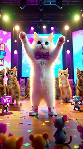 K-Pop Kitten Crew Performance 🐾🎤 Adorable Dance Show!