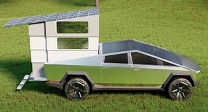 CyberLandr Is A Pop-Up Camper That Fits On The Tesla Cybertruck's Bed | Carscoops