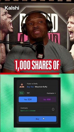 Drop your pick for Fiziev vs Ruffy! Download Kalshi and use code P4P to get $10 when you deposit.