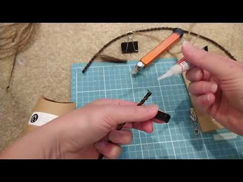 DIY horsehair braided necklace