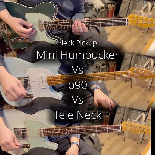 Fender Custom Shop Telecaster Neck Pickup Shootout: Mini Humbucker vs p90 vs Tele Neck