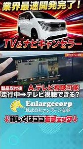 エルグランド テレビ＆ナビキャンセラー 開発完了！
