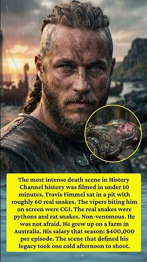 Travis Fimmel Filmed Ragnar’s Snake-Pit Death in Just 10 Minutes—Surrounded by 60 Real Snakes