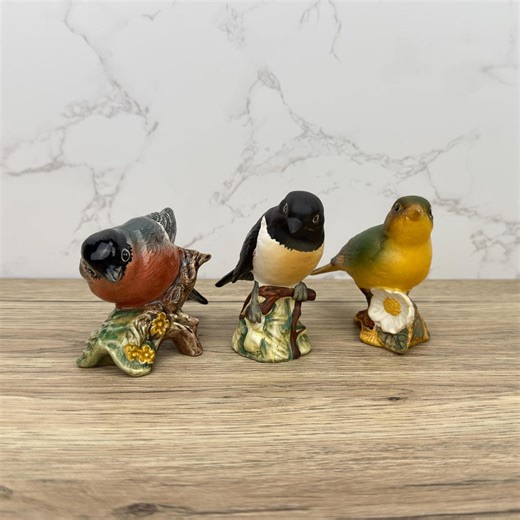 Antique Beswick Porcelain Bird Figurines, Made in England - Etsy UK