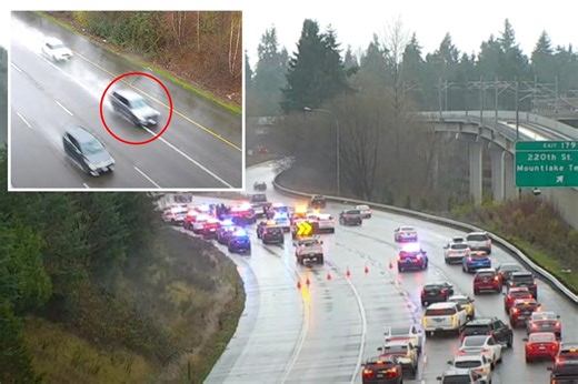 Meth-fueled maniac carjacks state trooper’s cruiser before wild police chase on Seattle freeway