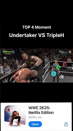 Undertaker TOP 4 Moment || WWE 2K25 Netflix Mobile || Ultra Realistic 4K Gameplay