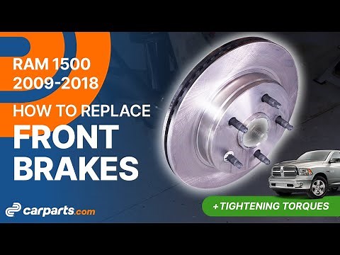 How to replace the Front Brakes 2009-2018 Dodge RAM 1500 🚗