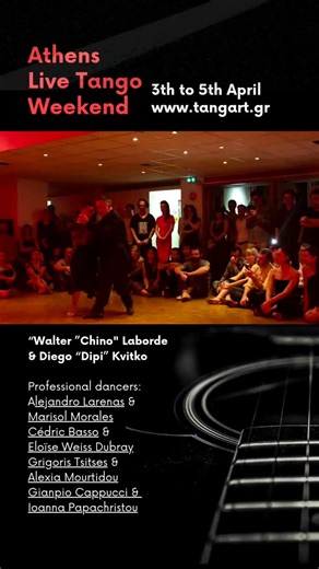 TANGart | The guitar. The voice. The dance. When they embrace… that embrace becomes Tango. ✨🖤 Get ready to live the magic. Athens Live Tango... | Instagram