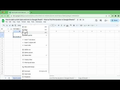 Adding Real-Time Date and Time to Google Sheets | How to Freeze Date and Time | Persistent Formula