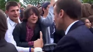 Video: ‘You call me Mr President’, Macron tells teen