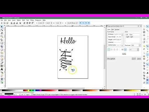 Vertical Text type in Inkscape Brother ScanNCut Jen Blausey