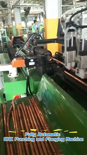 Fully Automatic CNC Punching and Flanging Machine#PunchingMachine #FlangingMachine