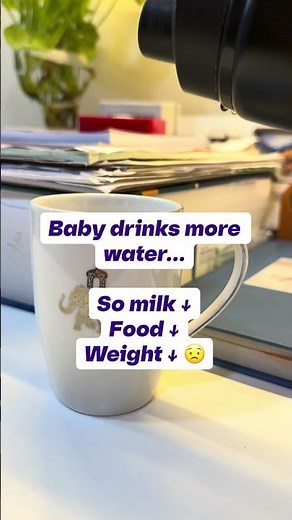 How Much Water Is Safe for Babies? | Water vs Milk Explained by Pediatrician #startingsolids #short