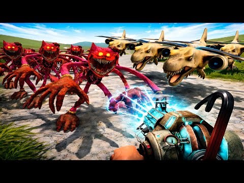 RED MONSTERS VS PLANE DINOSAURS IN GARRY’S MOD… THIS GOT INSANE 😱
