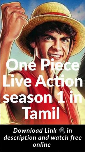 One Piece 2023 Tamil, One Piece Live Action Tamil, One Piece Season 1 Tamil, Netflix One Piece Tamil