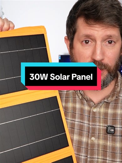 This 30W portable solar panel has a built-in 10,000mAh power bank so you can charge phones and small devices using stored solar energy. Great for travel, camping, emergencies, and outdoor use when outlets aren’t available. #SolarPowerBank #PortableCharging #OutdoorGear #EmergencyReady #traveltech