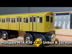 Munipals MTA R30 QB Green Bird Train Unbox & First Run: 3000 Subscribers Special Part 1@Trainman6000