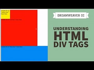Understanding HTML Div Tags - Dreamweaver CC Tutorial [23/34]