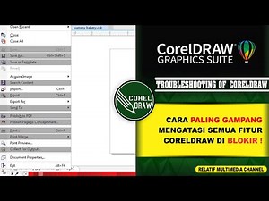 Cara Mengatasi CorelDRAW tidak bisa Save As | How To fix corelDRAW CAN'T Save , export file , print