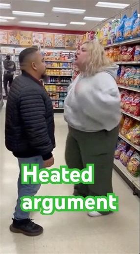Couple get them to heated argument #Store #Argument #couple #foodie ￼