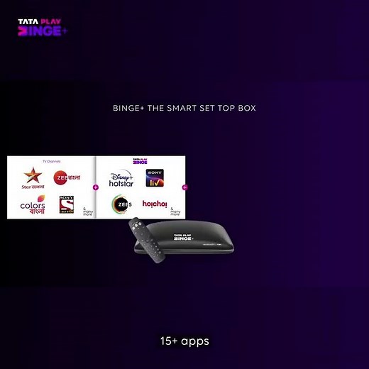 Tata Play Binge+ | पाइये 600+ चैनल, 15+ ऐप्स और भी बहुत कुछ बिंज+ के साथ