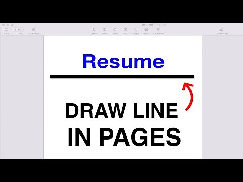 How to Draw a Line In Pages [ MAC ]