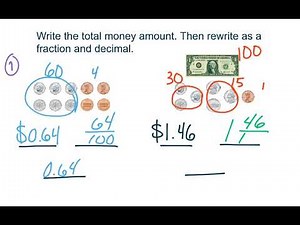 GoMath 4th Grade 9.4 and 9.5 - Money and problem solving