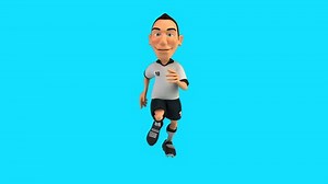 Fun 3d Cartoon Soccer Player Running Stock Footage Video (100% Royalty-free) 3445244319 | Shutterstock