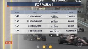 F1 anuncia volta da Turquia, duas provas no Barein e final em Abu Dhabi