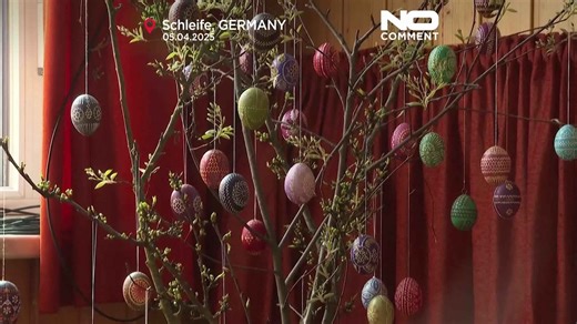 Germany's Sorbian ethnic minority prepares for Easter with traditional eggs