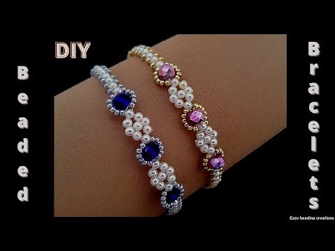 How to make a bracelet in minutes// DIY beaded bracelet tutorial