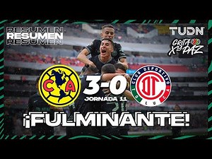 Highlights and goals | América 3-0 Toluca | Grita México C22 - J11 | TUDN