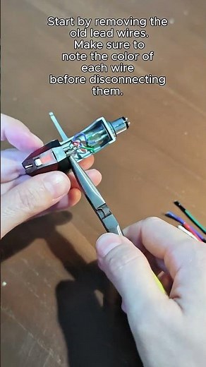 How to replace the headshell lead wire for better sound quality #phono #diy #hifi #dj