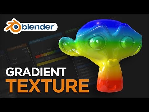 Como fazer GRADIENTE no Blender 3D (Gradient Texture)