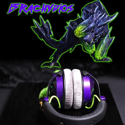 Some custom #Beyerdynamic DT770 inspired by #Brachydios from #monsterhunter | CustomCans