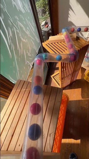 Marble Run (Marble Run Course with Giant Slalom Slope Machine and Transparent Pipes) #3 #ASMR