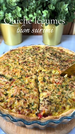 Quiche Légumes et Thon Surimi : Recette Colorée