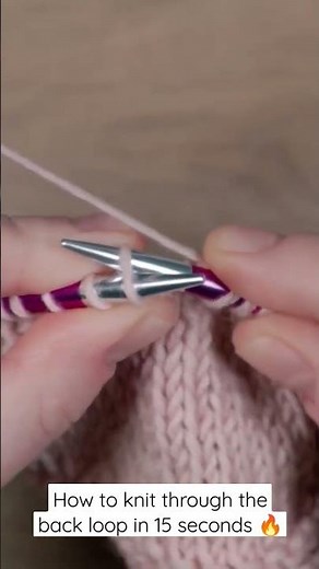 Knit through the back loop