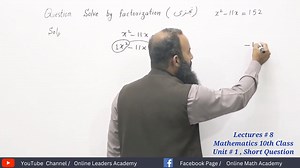 42K views · 705 reactions | How to Solve x² - 11x = 152 by factorization | Online Math Academe | Facebook