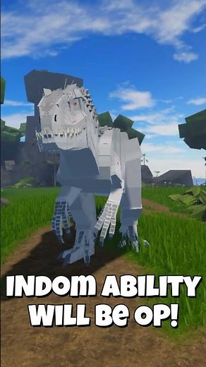 Indominus Rex Ability Will Be OP!! | Jurassic Blocky #roblox #jurassicblocky #indominusrex