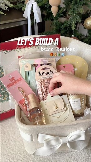 Make a burr basket with me ❄️🤍⛄️ #burrbasket #giftideas #giftsforher #christmas #targetgift #target