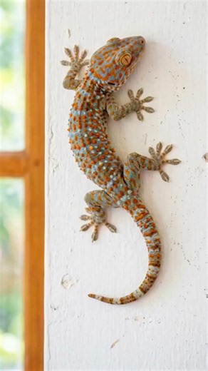 Watch This Tokay Gecko's Reaction When It gets Caught gecj🦎 #shorts #lizards #geckos
