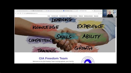 Turn Back the Clock Training Website Overview