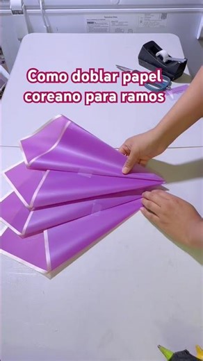 How to fold Korean paper for bouquets