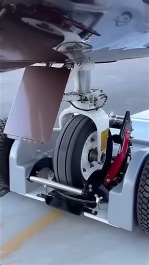 How to move an airplane with the help of wheels safely