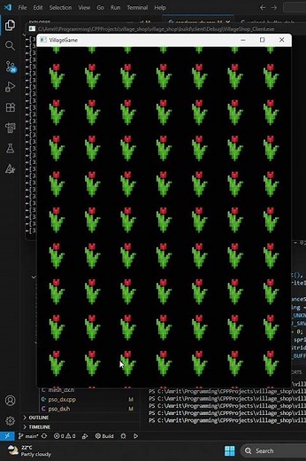 C++ Game Engine | DirectX 12 Demo - Sprite Instanced Rendering with 1 Draw Call