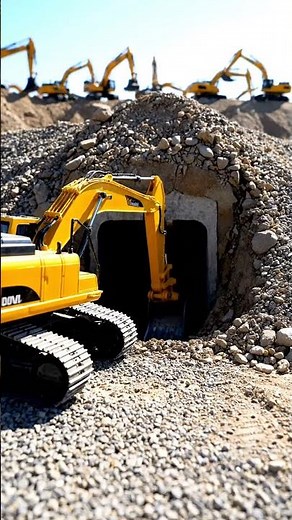 Mini Excavator Digs DEEP! 🚧 Toy Construction Site Action!